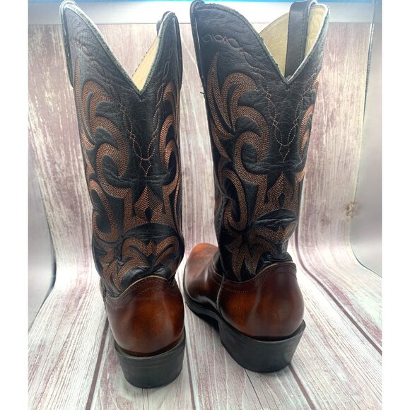 Durango Boot LM504 Men's Size 8D Black Brown Western Cowboy Boots - Picture 6 of 12